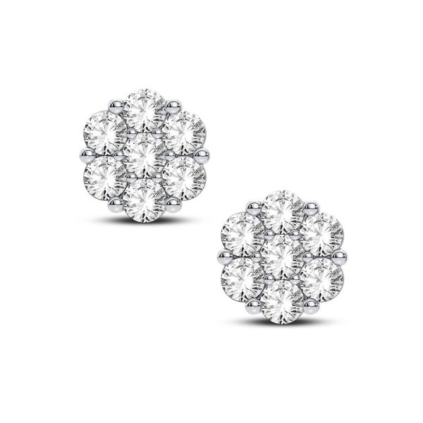 14K 0.91CT Diamond Earring - Image 2