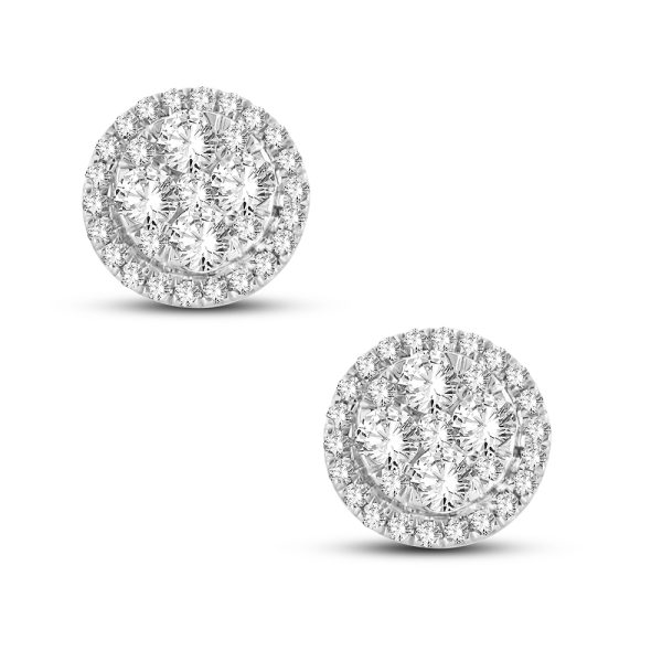 14K  0.67CT  Diamond  Earring - Image 2