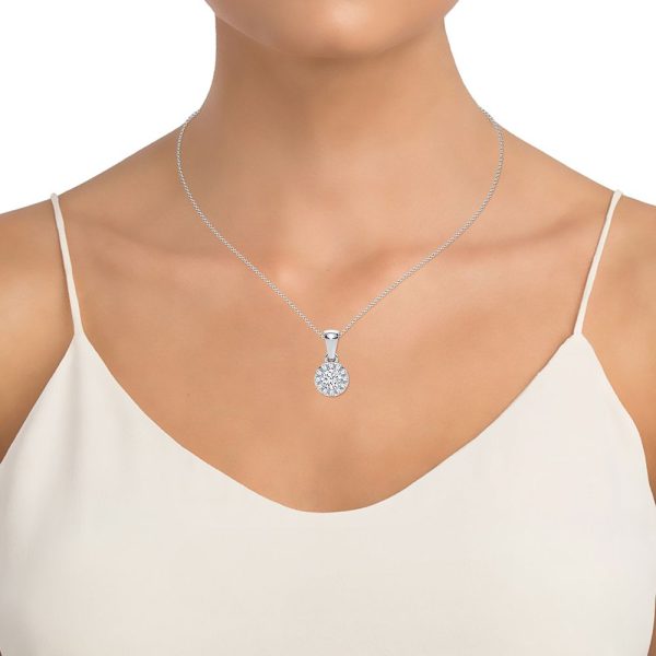 14K 0.27CT DIAMOND PENDANT - Image 2