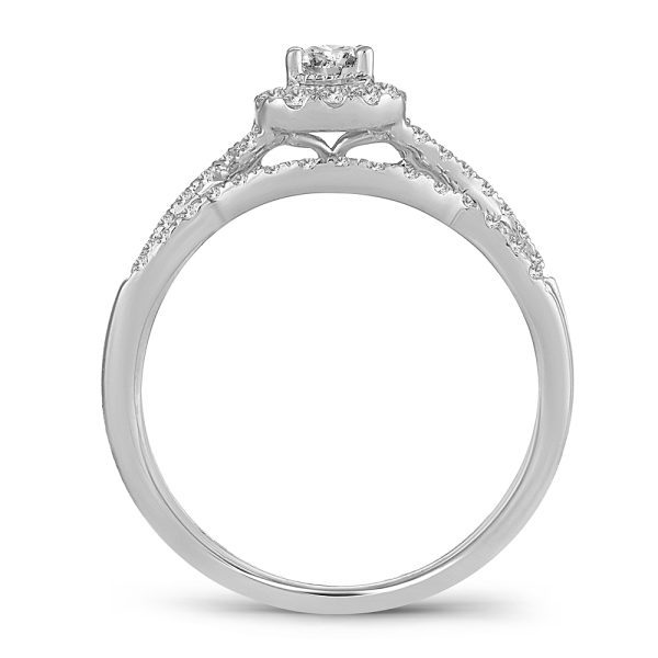 14K 0.50CT DIAMOND BRIDAL RING - Image 3