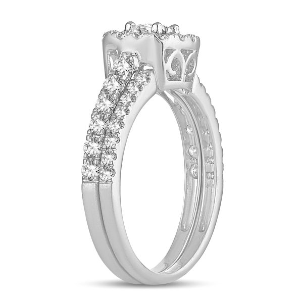 14K 1.00CT DIAMOND BRIDAL RING - Image 2