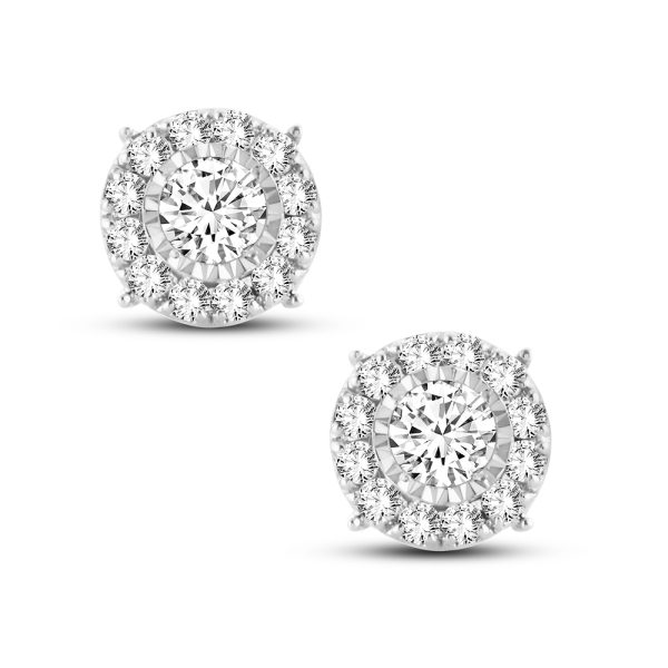 14K 0.52CT DIAMOND EARRING - Image 2