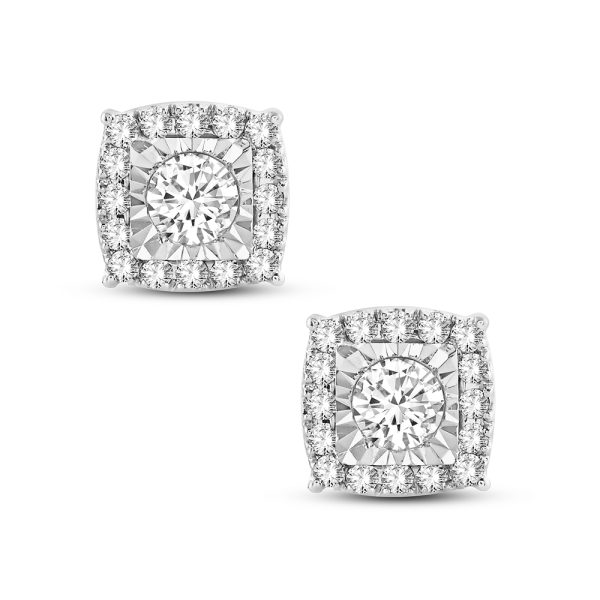 14K 0.50CT DIAM EARRING - Image 2