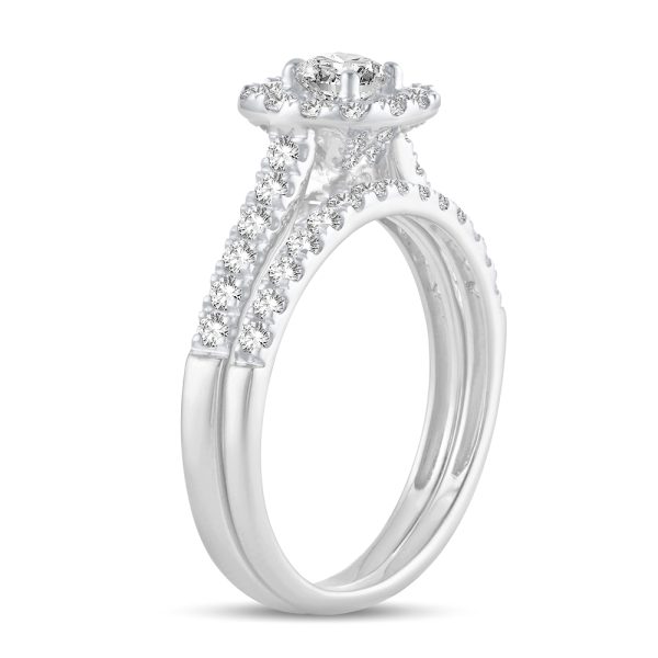 10K 1.00CT DIAMOND BRIDAL RING - Image 2