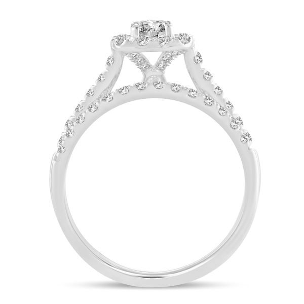 10K 1.00CT DIAMOND BRIDAL RING - Image 3