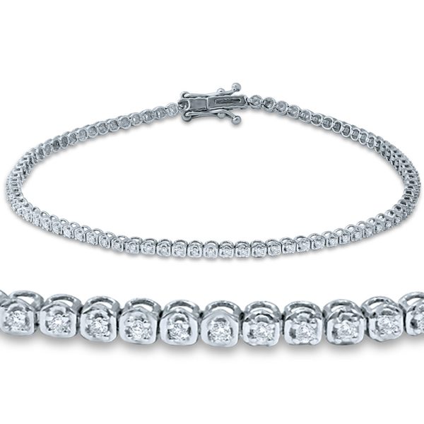 14K 1.00CT Diamond Bracelet - Image 2