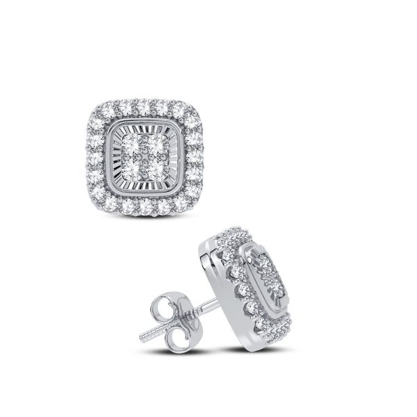 14K 0.33CT DIAMOND EARRING - Image 2