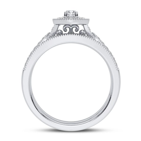 14K 0.50CT Diamond Bridal Ring - Image 3