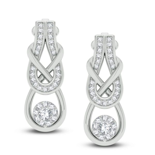 14K 0.50CT DIAMOND EARRING - Image 2