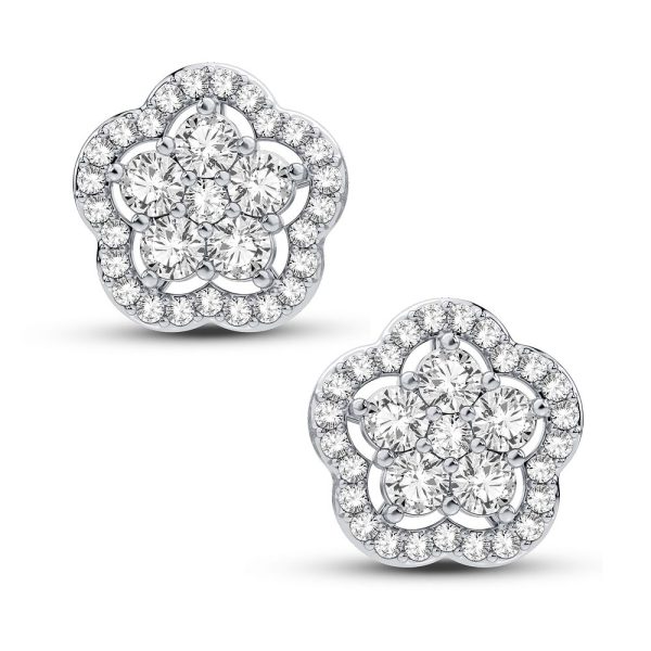 14K 0.75CT DIAMOND EARRING - Image 2