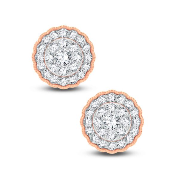 14K 0.50CT DIAMOND EARRING - Image 2