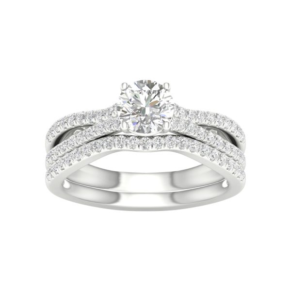 14K 1.40CT Lab Grown Diamond Bridal Set