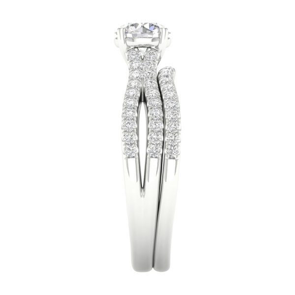 14K 1.40CT Lab Grown Diamond Bridal Set - Image 3