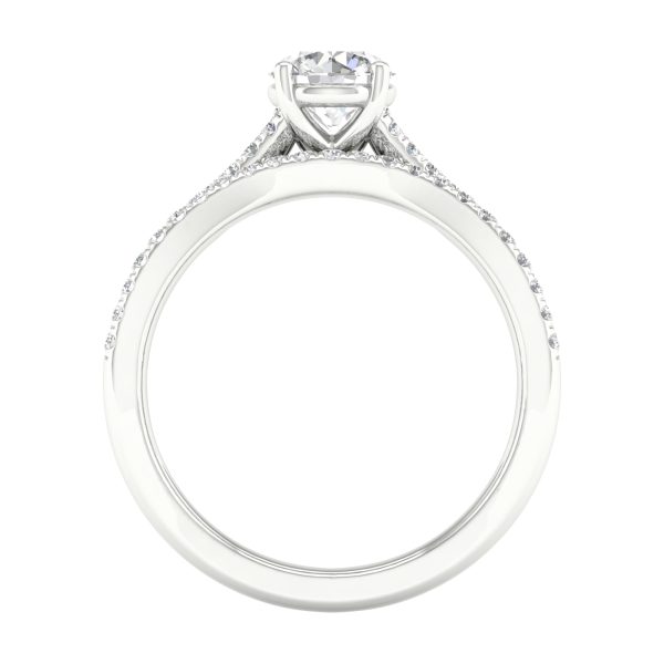 14K 1.40CT Lab Grown Diamond Bridal Set - Image 4