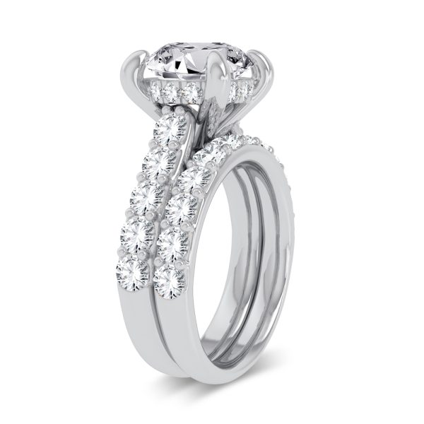 14K 5.00CT Certified Lab Grown Diamond Bridal Ring - Image 2