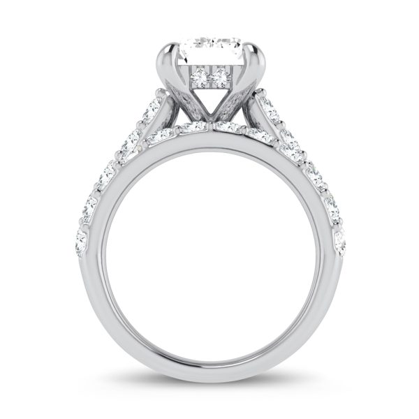 14K 5.00CT Certified Lab Grown Diamond Bridal Ring - Image 3