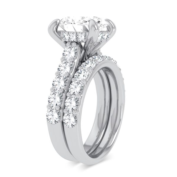 14K 5.00CT Certified Lab Grown Diamond Bridal Ring - Image 2