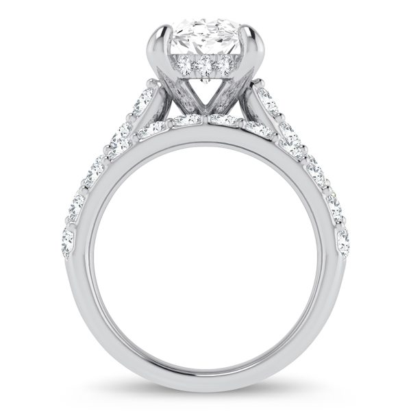 14K 5.00CT Certified Lab Grown Diamond Bridal Ring - Image 3