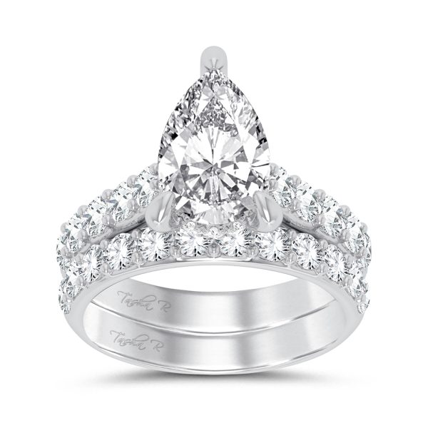 14K 5.00CT Certified Lab Grown Diamond Bridal Ring