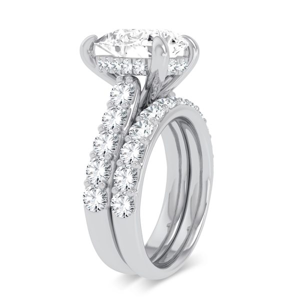 14K 5.00CT Certified Lab Grown Diamond Bridal Ring - Image 2