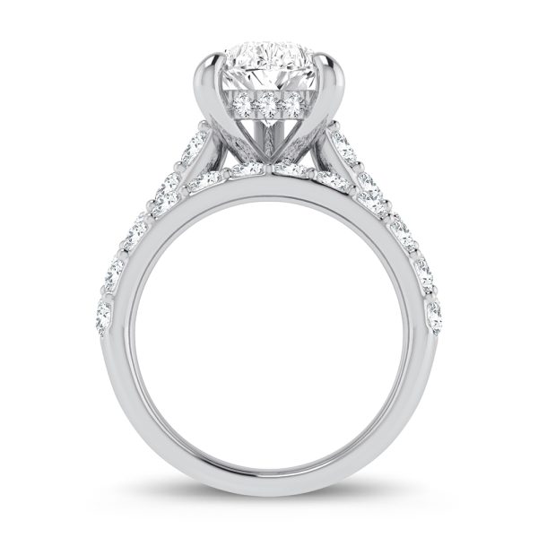 14K 5.00CT Certified Lab Grown Diamond Bridal Ring - Image 3