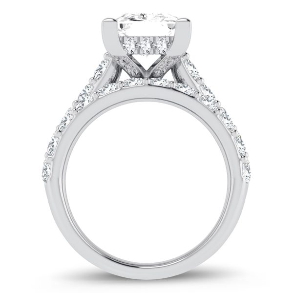 14K 5.00CT Certified Lab Grown Diamond Bridal Ring - Image 3