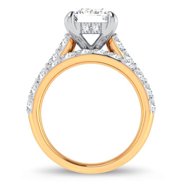 14K 5.00CT Certified Lab Grown Diamond Bridal Ring - Image 3