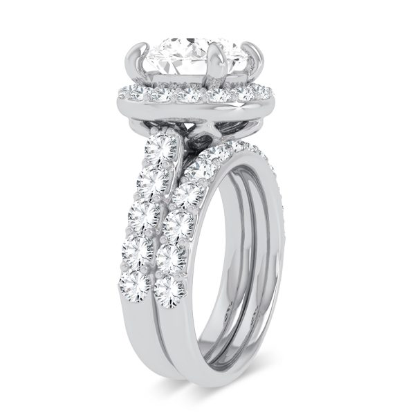 14K 5.00CT Certified Lab Grown Diamond Bridal Ring - Image 2