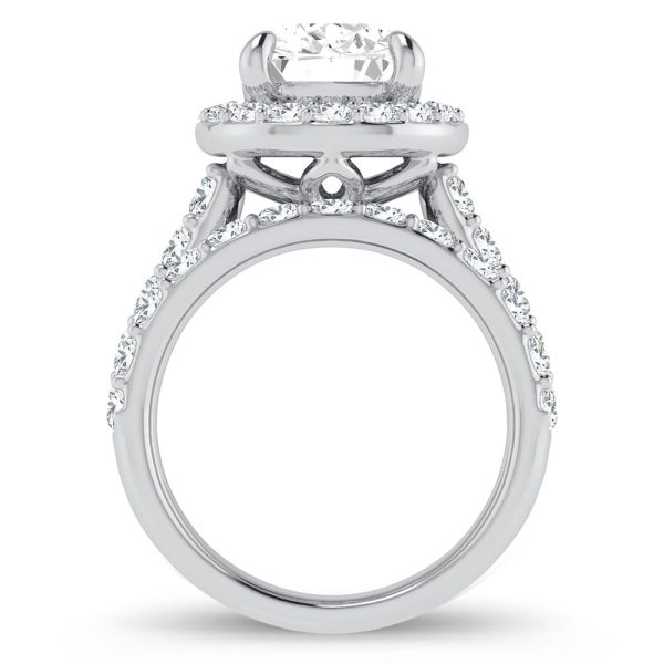 14K 5.00CT Certified Lab Grown Diamond Bridal Ring - Image 3