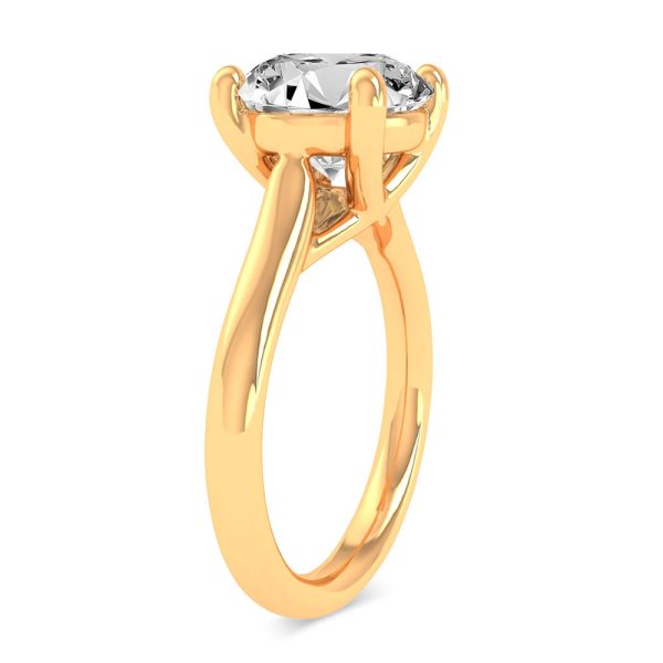 14K 3.00CT Certified Lab Grown Engagement Ring - Image 2