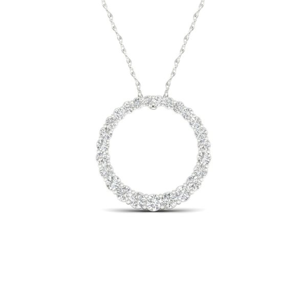 14K 1.00CT Lab Diamond Pendant