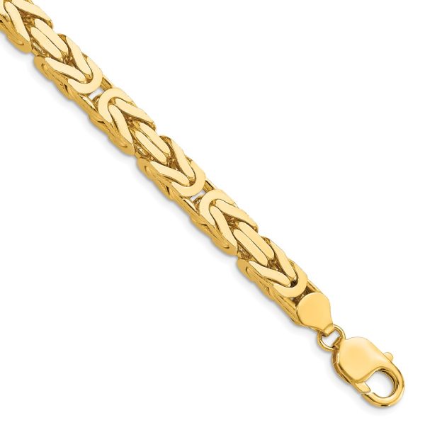 14k 6.5mm Byzantine Chain