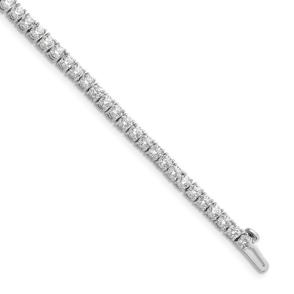 14k White Gold Lab Grown Diamond VS/SI FGH Tennis Bracelet