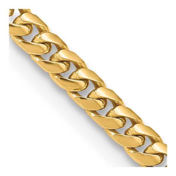 14k 4.3mm Solid Miami Cuban Chain