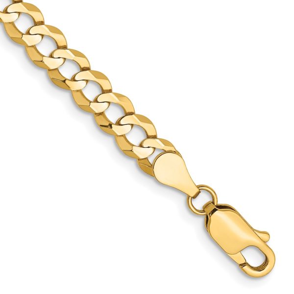 14k 4.7mm Lightweight Flat Cuban Chain