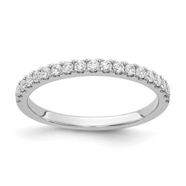 14k White Gold Diamond Band