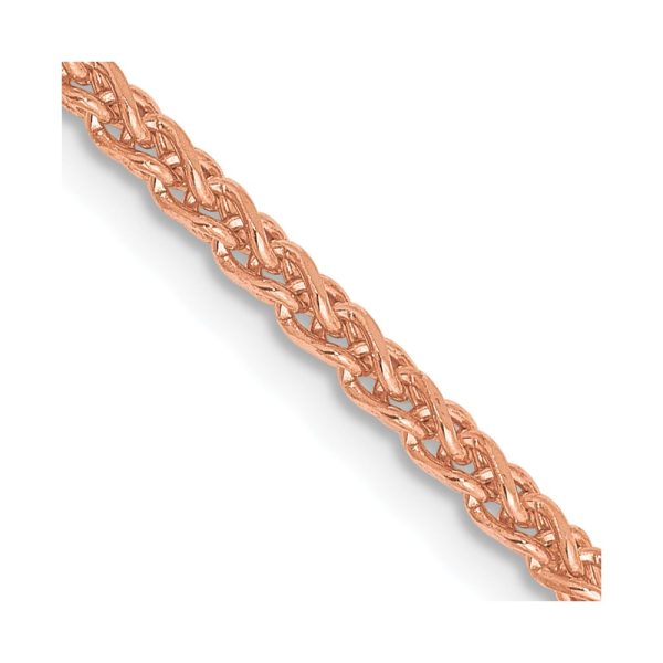 14k Rose Gold 2.1mm D/C Spiga Chain