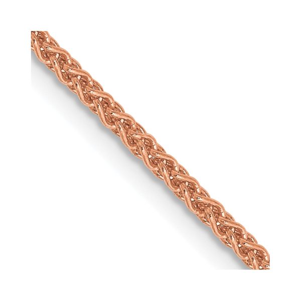 14k Rose Gold 1.7mm Solid Polished Spiga Chain