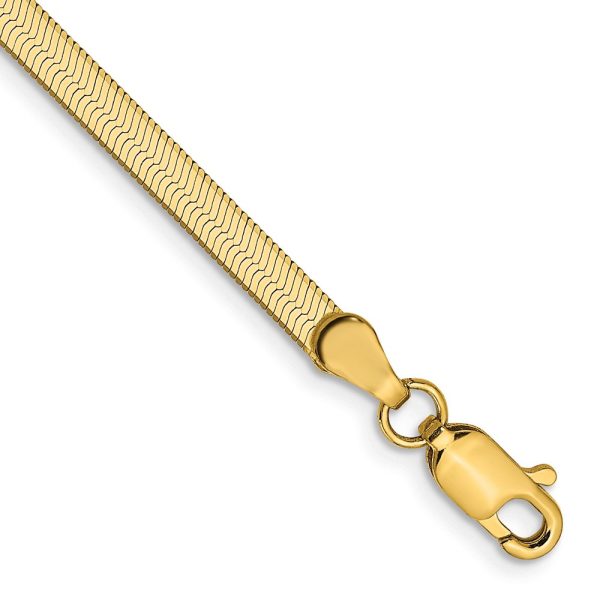 14k 3mm Silky Herringbone Chain