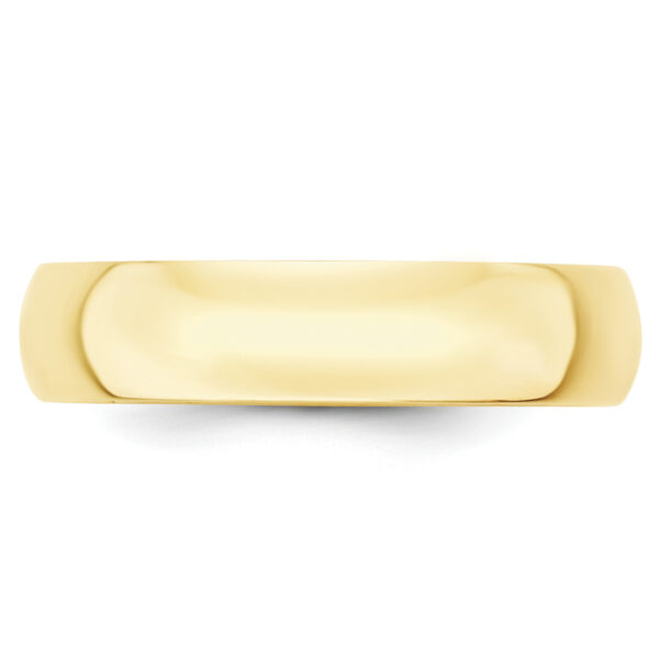 10KY 5mm LTW Half Round Band Size 7.5 - Image 2