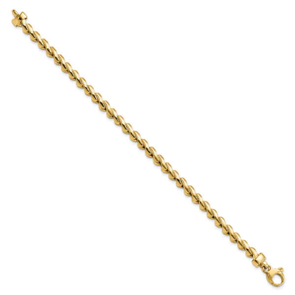 14K Polished Fancy Link Bracelet - Image 2
