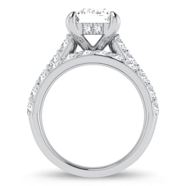 14K 5.00CT Certified Lab Grown Diamond Bridal Ring - Image 3