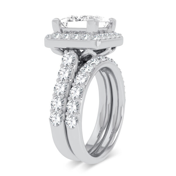 14K 5.00CT Certified Lab Grown Diamond Bridal Ring - Image 2