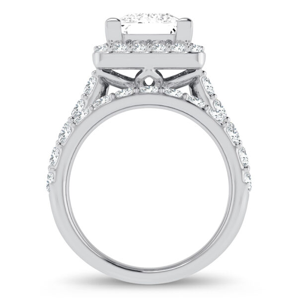 14K 5.00CT Certified Lab Grown Diamond Bridal Ring - Image 3