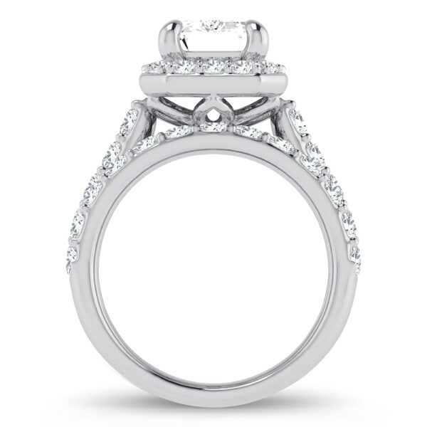 14K 5.00CT Certified Lab Grown Diamond Bridal Ring - Image 3